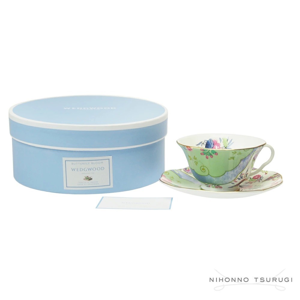 2本的劍｜韋奇伍德 (WEDGWOOD)  Butterfly Bloom 茶杯碟組｜茶杯&托碟｜骨瓷器｜250ml